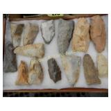 GROUP OF 14 CLEAR FORK GOUGERS FOUND IN CENTRAL