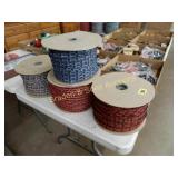 GROUP OF 4 ROLLS OF HAT BAND MATERIAL