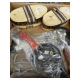 BOX OF ASSTD RANCHING TOOLS AND SUPPLIES