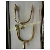 GROUP OF 30 NEW BRASS CAVALRY SPURS WITH
