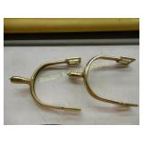 GROUP OF 30 NEW BRASS CAVALRY SPURS WITH