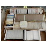 BOX OF ASSTD SPORTS CARDS
