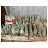 GROUP OF 5 WOODEN SODA POP CRATES WITH