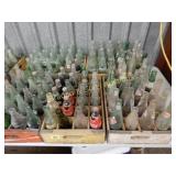 GROUP OF 5 WOODEN SODA POP CRATES WITH