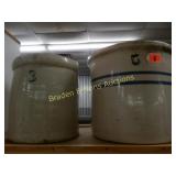 GROUP OF 2 VINTAGE CROCKS