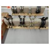 GROUP OF 4 CONTEMPORARY WESTERN SPURS (SPUR STAND