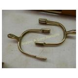 GROUP OF APPROXIMATELY 40 PAIRS OF BRASS CAVALRY