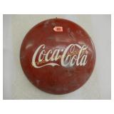 VINTAGE 19" ROUND COCA-COLA SIGN