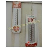 GROUP OF 2 VINTAGE SODA POP SIGNS