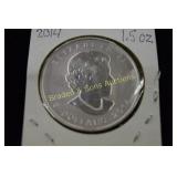 CANADIAN BRILLIANT UNCIRCULATED 1.5 OUNCE SILVER