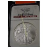 NCG GRADED MS69 2005 FIRST STRIKE SILVER EAGLE