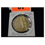 BELGIUM 1951 ONE HUNDRED FRANCS COIN