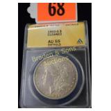 ANACS GRADED AU55 DETAILS 1900-S MORGAN SILVER