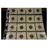 GROUP OF 16 CANADIAN ONE CENT COINS