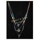 GROUP OF 3 NATIVE AMERICAN STERLING SILVER AND