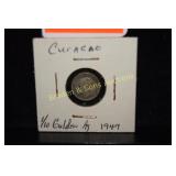 CURACAO 1/10 GULDEN 1947 SILVER COIN