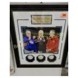 FRAMED 22" X 18"  -  "LEGENDARY TEXANS"  - GEORGE