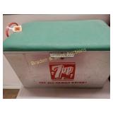 VINTAGE 7-UP ALUMINUM COOLER
