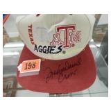 TEXAS AGGIES AUTOGRAPHED CAP SIGNED BY FORMER
