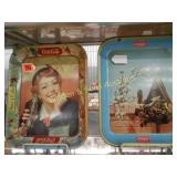 GROUP OF 2 VINTAGE COCA-COLA SERVING TRAYS