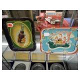 GROUP OF TWO VINTAGE SERVING TRAYS: ONE NEWGRAPE,