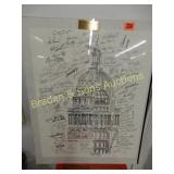 UNFRAMED 24" X 20" TEXAS HOUSE OF REPRESENTATIVES