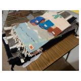 GROUP OF ASSTD SADDLE PADS AND PACKING QUILTS