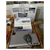 USED DVD PLAYER, VHS PLAYER & BROTHER SEWING
