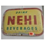VINTAGE 19" X 13" NEHI ADVERTISING SIGN