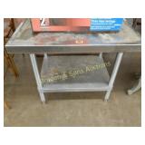 USED 30" X 24" OUTDOOR STAINLESS TABLE