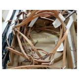 GROUP OF 4 LEATHER HEADSTALLS