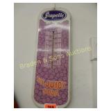 VINTAGE 16" X 6" GRAPETTE ADVERTISING THERMOMETER