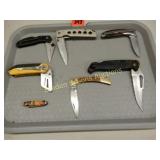 TRAY OF ASSTD USED POCKET KNIVES