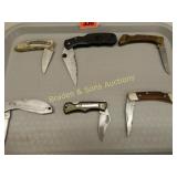 TRAY OF ASSTD USED POCKET KNIVES