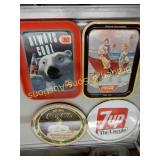 GROUP OF 4 VINTAGE SODA POP TRAYS