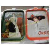 GROUP OF 2 VINTAGE COCA-COLA SERVING TRAYS