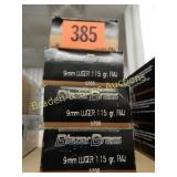 GROUP OF 200 ROUNDS CALIBUR 9MM AMMO