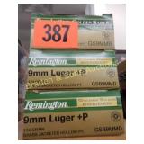 GROUP OF 75 ROUNDS REMINGTON CAL 9MM GOLDEN SABER