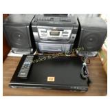 USED JVC STEREO AND PANASONIC DVD PLAYER