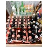 GROUP OF 2 BOXES OF ASSTD SODA POP BOTTLES & CANS