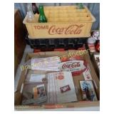 1 BOX OF ASSTD COCA-COLA COLLECTIBLES AND