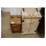 GROUP OF 2 CUSTOM MADE POTATO BINS