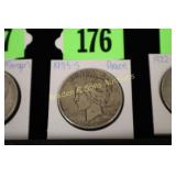 US 1935-S PEACE SILVER DOLLAR