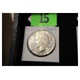 US 1923-S PEACE SILVER DOLLAR