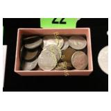 GROUP OF 10 BUFFALO NICKELS AND 54 INDIAN HEAD