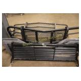 GROUP OF USED GRILL GUARDS AND HEADACHE RACK