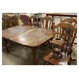 CONTEMPORARY DINING TABLE WITH 6 CHAIRS