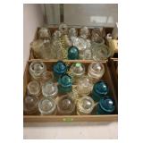 GROUP OF 2 BOXES OF ANTIQUE GLASS INSULATORS