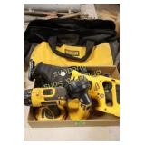 USED DEWALT TOOLS WITH CARRYING CASE
