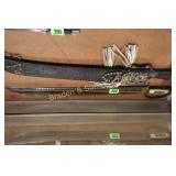 VINTAGE CORONA MODEL 152 DRESS MACHATE WITH SHEATH